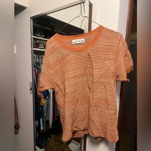 Knit Short Sleeve Top; ethically made; worn twice; just the wrong color on me.